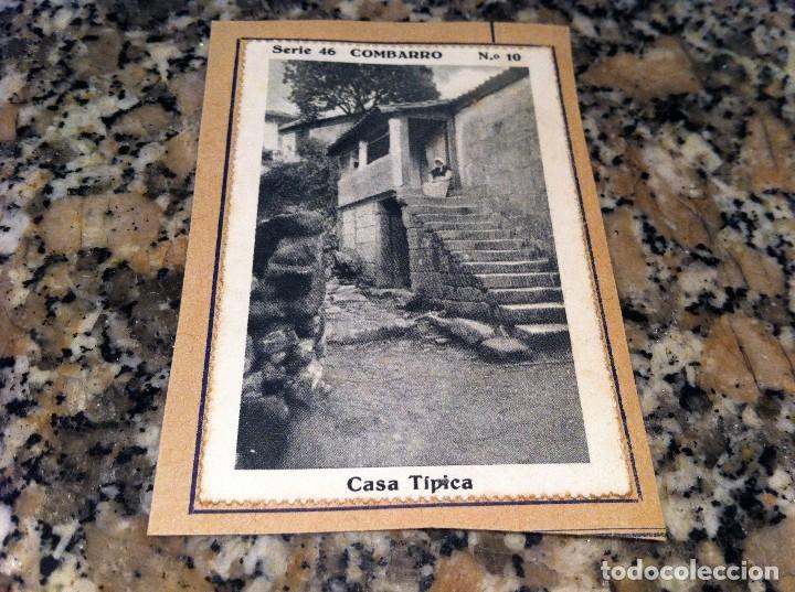 Collezionismo Figurine antiche: CROMO BELLEZAS DE GALICIA (COMBARRO, SERIE 46, N&ordm; 10) CASA T&Iacute;PICA  (PEGADO AL CART&Oacute;N ORIGINAL)