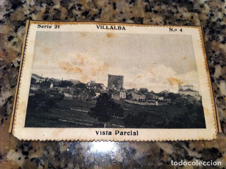 Collectionnisme Cartes &agrave; collectionner anciennes: CROMO BELLEZAS DE GALICIA (VILLALBA, SERIE 21, N&ordm; 4) VISTA PARCIAL. (PEGADO AL CART&Oacute;N ORIGINAL)