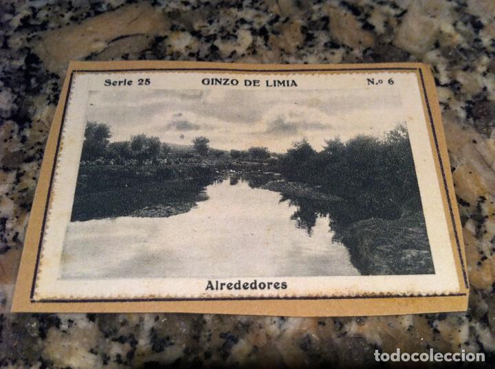Collectionnisme Cartes &agrave; collectionner anciennes: CROMO BELLEZAS DE GALICIA (GINZO DE LIMIA. SERIE 25, N&ordm; 6) ALREDEDORES  (PEGADO AL CART&Oacute;N ORIGINAL)