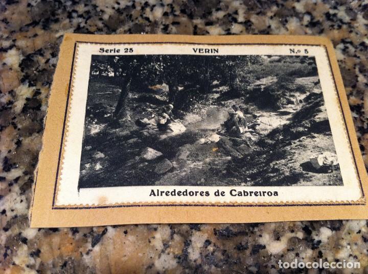 Sammeln alte Sammelbilder: CROMO BELLEZAS DE GALICIA (VERIN. SERIE 25, N&ordm; 5) ALREDEDORES....(PEGADO AL CART&Oacute;N ORIGINAL)
