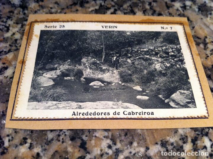Collectable Antique Stickers: CROMO BELLEZAS DE GALICIA (VERIN. SERIE 25, N&ordm; 7) ALREDEDORES....(PEGADO AL CART&Oacute;N ORIGINAL)