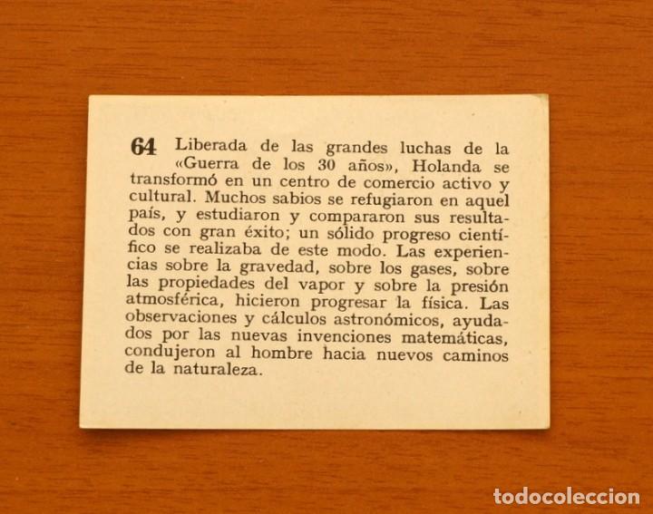 Coleccionismo cromos antiguos: Historia del Progreso Humano - N&ordm; 64 - Editorial Mateu 1966 - Nunca pegado - Foto 2