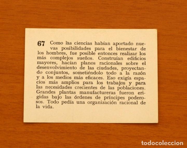 Coleccionismo cromos antiguos: Historia del Progreso Humano - N&ordm; 67 - Editorial Mateu 1966 - Nunca pegado - Foto 2