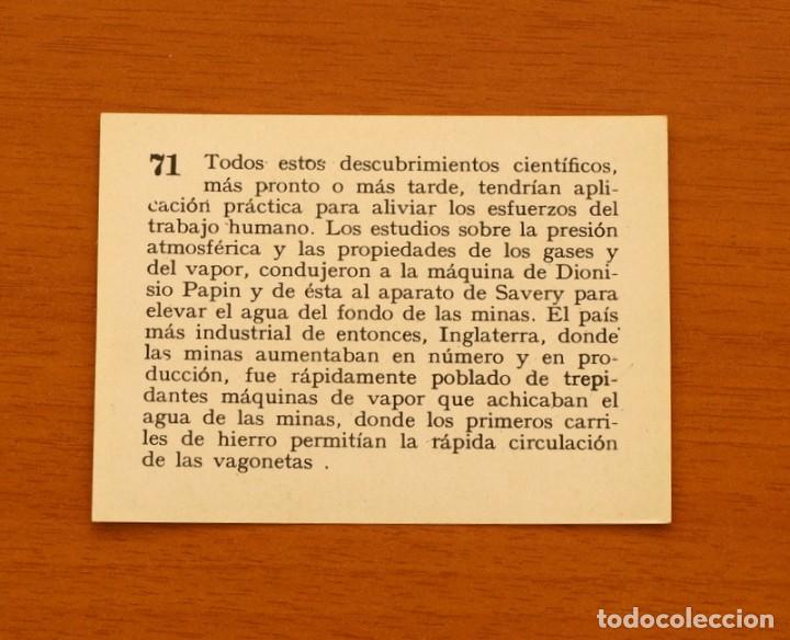 Coleccionismo cromos antiguos: Historia del Progreso Humano - N&ordm; 71 - Editorial Mateu 1966 - Nunca pegado - Foto 2