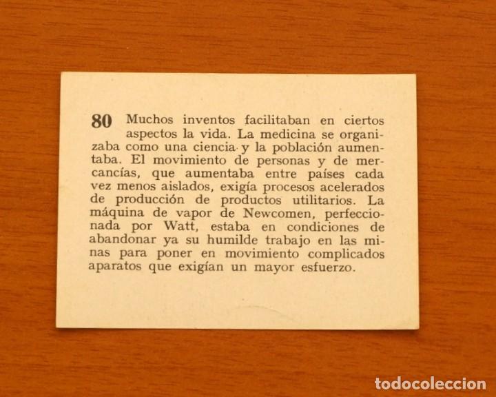 Coleccionismo cromos antiguos: Historia del Progreso Humano - N&ordm; 80 - Editorial Mateu 1966 - Nunca pegado - Foto 2