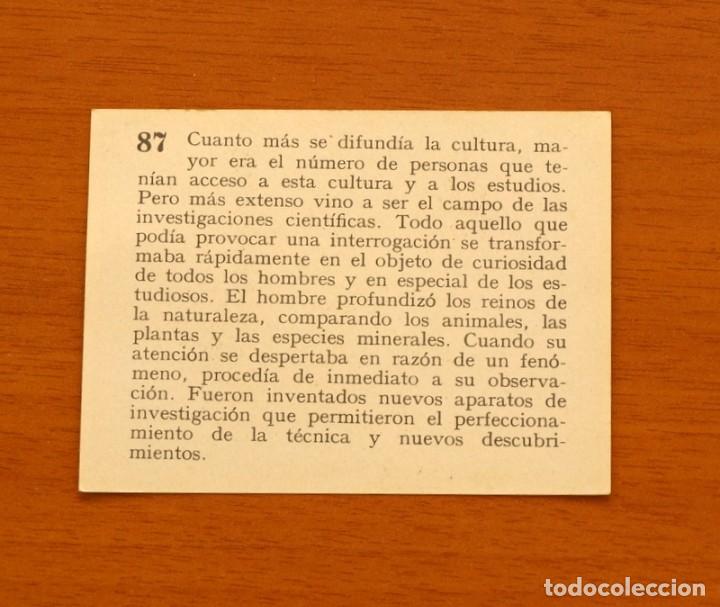 Coleccionismo cromos antiguos: Historia del Progreso Humano - N&ordm; 87 - Editorial Mateu 1966 - Nunca pegado - Foto 2