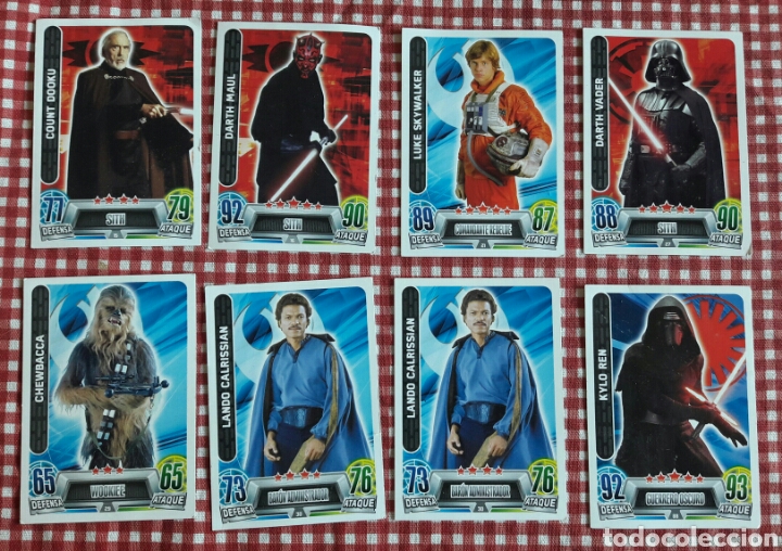 Coleccionismo cromos antiguos: Lote cromos Star Wars Force Attax - Foto 1