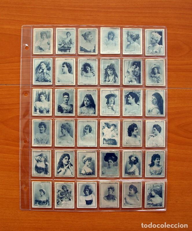 Collectable Antique Stickers: Fototipias de las cajas de cerillas - Serie 6 &ordf; Actrices - Colecci&oacute;n Completa, 75 cromos