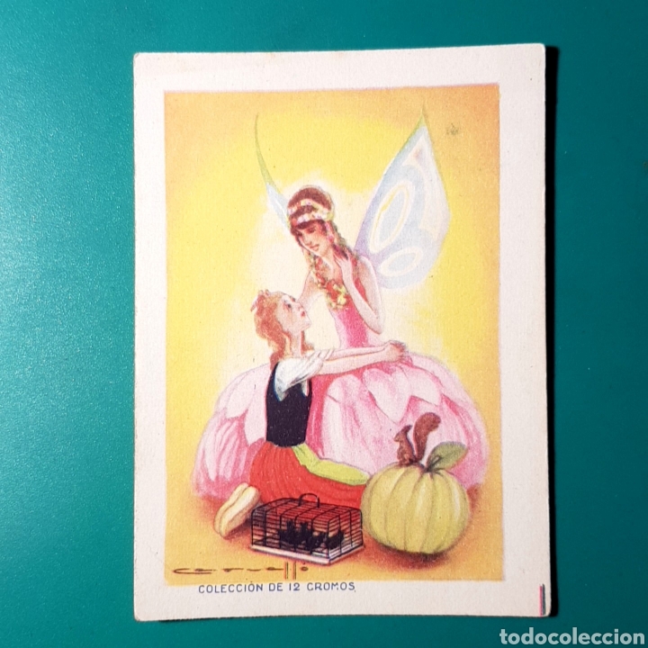 Coleccionismo cromos antiguos: Cromo LA CENICIENTA - CHOCOLATES EVARISTO JUNCOSA N&deg; IV - Foto 1