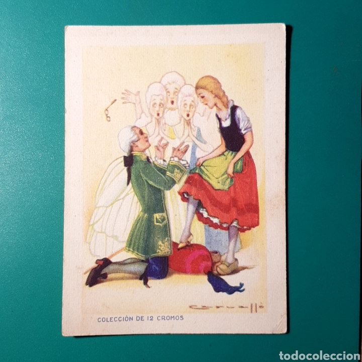 Coleccionismo cromos antiguos: Cromo LA CENICIENTA - CHOCOLATES EVARISTO JUNCOSA N&deg; XI - Foto 1