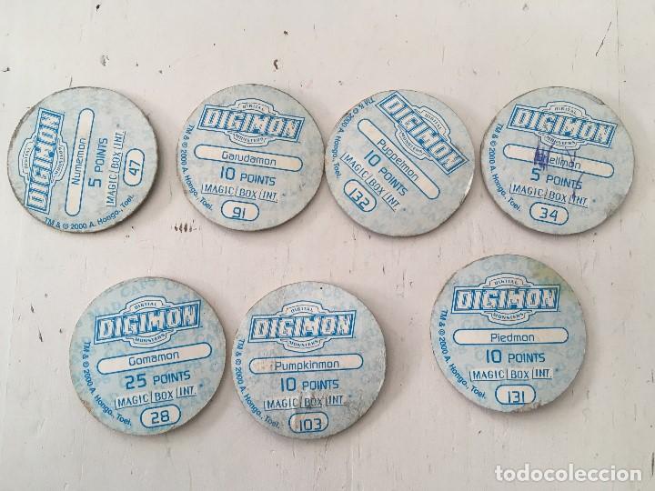 Coleccionismo cromos antiguos: LOTE TAZOS DIGIMON MAGIC BOX - CHAPS KRAKS - Foto 2