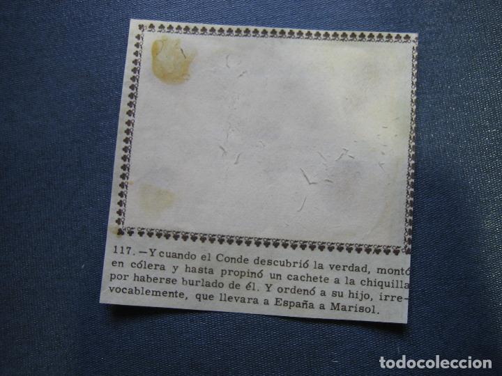 Coleccionismo cromos antiguos: Cromo pegado de Marisol - Foto 2
