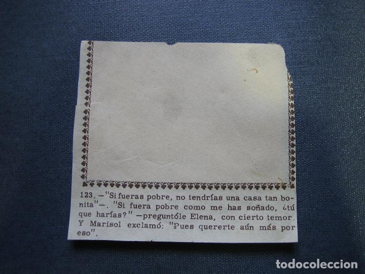Coleccionismo cromos antiguos: Cromo pegado de Marisol - Foto 2