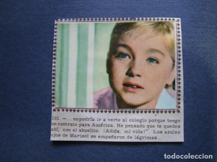 Coleccionismo cromos antiguos: 2 Cromos pegados de Marisol - Foto 1