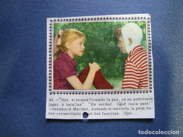 Coleccionismo cromos antiguos: 2 Cromos pegados de Marisol - Foto 1