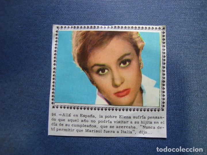 Coleccionismo cromos antiguos: 2 Cromos pegados de Marisol - Foto 2