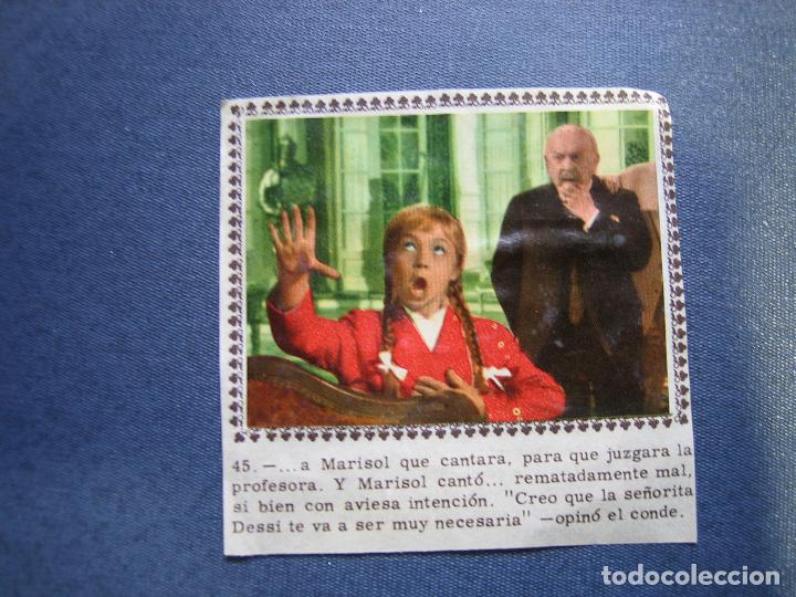 Coleccionismo cromos antiguos: 2 Cromos pegados de Marisol - Foto 1