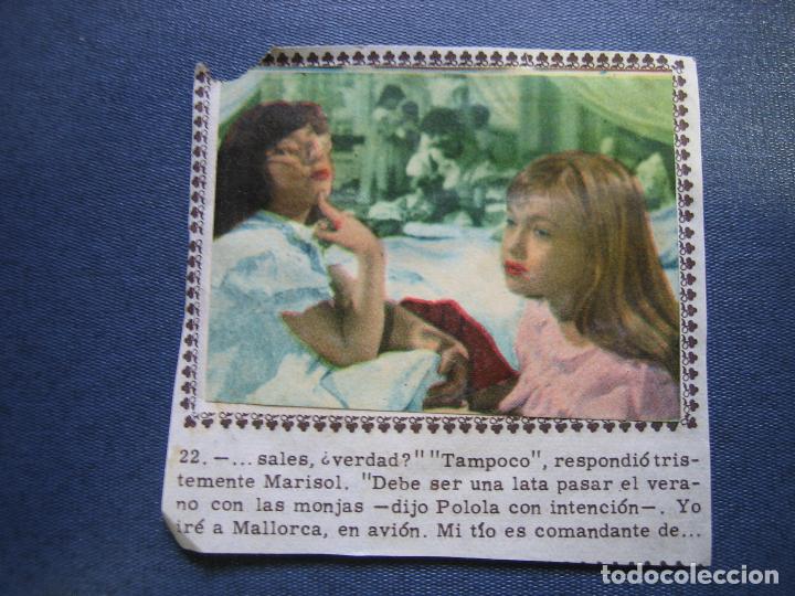 Coleccionismo cromos antiguos: 2 Cromos pegados de Marisol - Foto 1