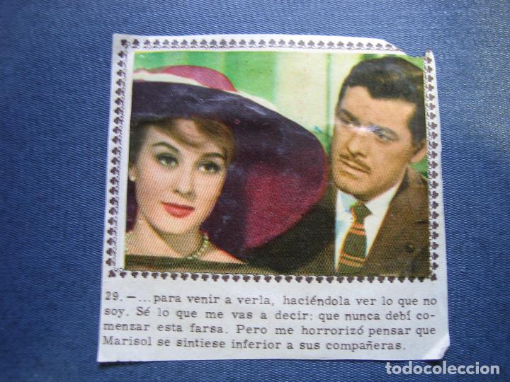 Coleccionismo cromos antiguos: 2 Cromos pegados de Marisol - Foto 2
