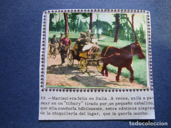 Coleccionismo cromos antiguos: 2 Cromos pegados de Marisol - Foto 2