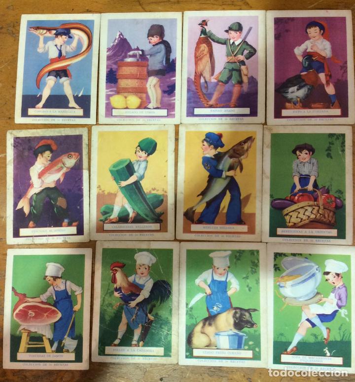 Coleccionismo cromos antiguos: COLECCI&Oacute;N DE 36 RECETAS- CROMOS AMATLLER - Foto 3