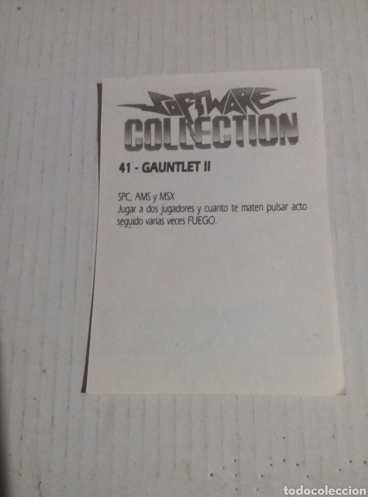 Coleccionismo cromos antiguos: Software collection Gauntlet II. N 41 - Foto 2