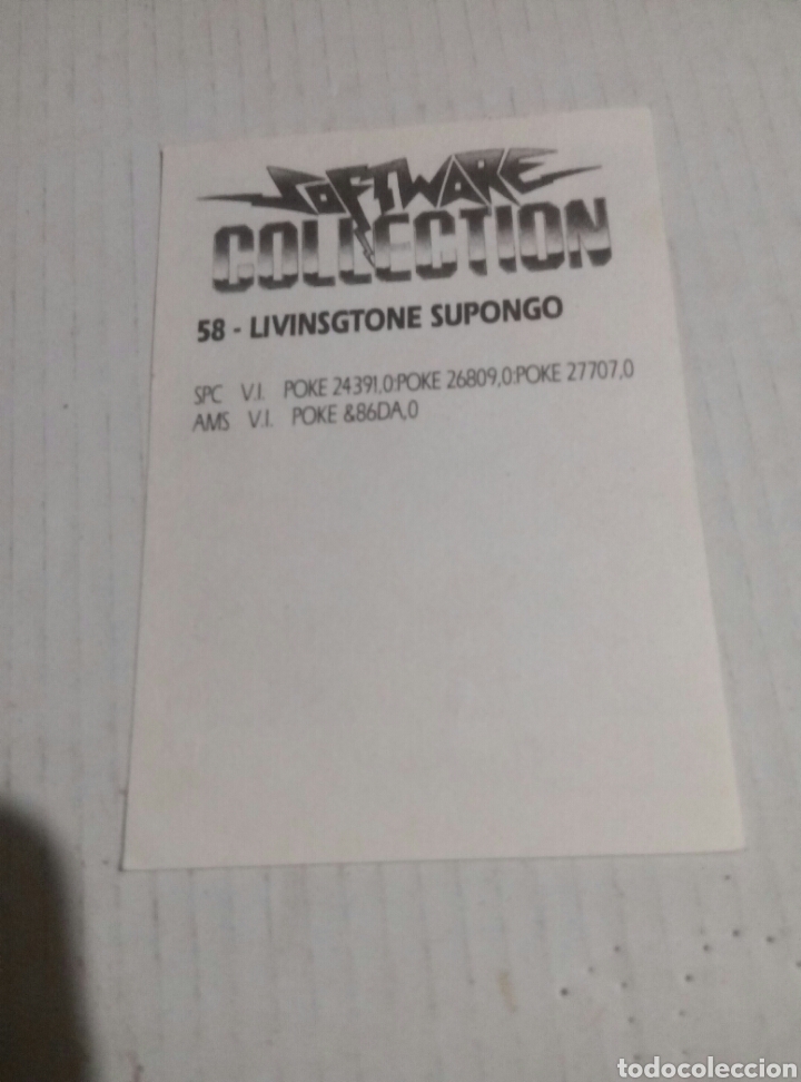 Coleccionismo cromos antiguos: Software collection 58 Livinsgtone Supongo - Foto 2
