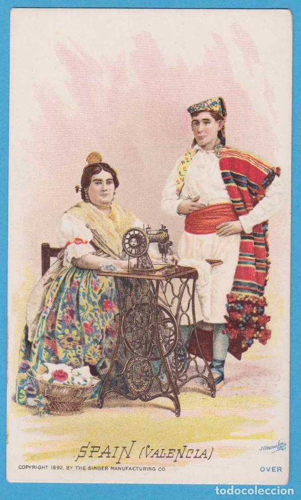 Coleccionismo cromos antiguos: SPAIN (VALENCIA). THE SINGER MANUFACTURING CO.