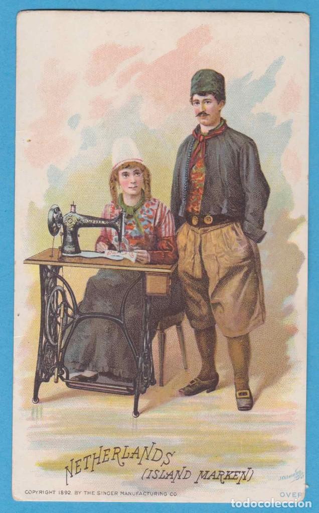 Coleccionismo cromos antiguos: NETHERLANDS (ISLAND MARKEN). THE SINGER MANUFACTURING CO.