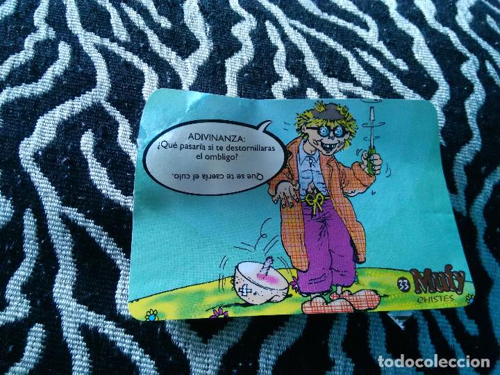 Coleccionismo cromos antiguos: CROMO DE LOS CHISTES DE BARRAG&Aacute;N A&Ntilde;OS 90 MUFY (N&ordm; 33)
