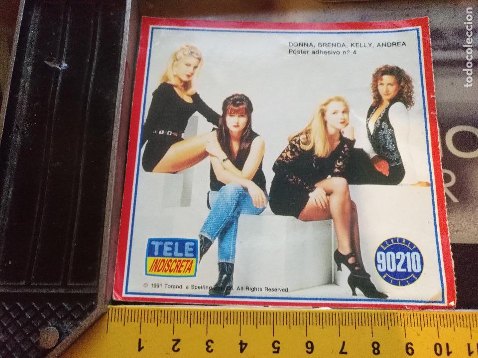 Coleccionismo cromos antiguos: antigua pegatina pegatina poster adhesivo n 4 tele indiscreta 1991 90210 donna brenda kelly andrea