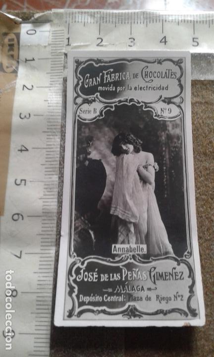 Coleccionismo Cromos antiguos: CROMO - GRAN FABRICA DE CHOCOLATE - JOSE DE LAS PE&Ntilde;AS GIMENEZ - MALAGA - SERIE B N&ordm; 9