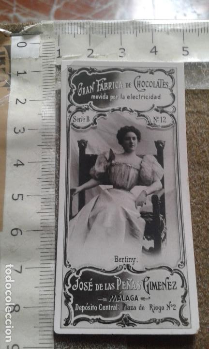 Coleccionismo Cromos antiguos: CROMO - GRAN FABRICA DE CHOCOLATE - JOSE DE LAS PE&Ntilde;AS GIMENEZ - MALAGA - SERIE B N&ordm; 12