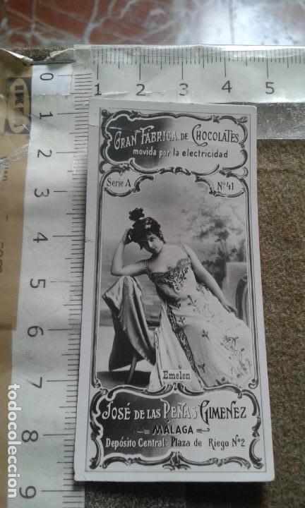 Coleccionismo Cromos antiguos: CROMO - GRAN FABRICA DE CHOCOLATE - JOSE DE LAS PE&Ntilde;AS GIMENEZ - MALAGA - SERIE A N&ordm; 41