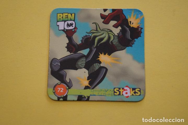 Coleccionismo cromos antiguos: TAZO-STAKS DE BEN 10 N&ordm; 72 DE PANINI - Foto 1