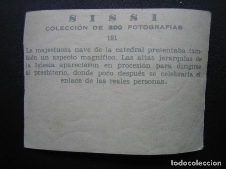 Coleccionismo cromos antiguos: Cromo Sissi Emperatriz - Foto 2