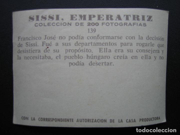 Coleccionismo cromos antiguos: Cromo Sissi Emperatriz - Foto 2