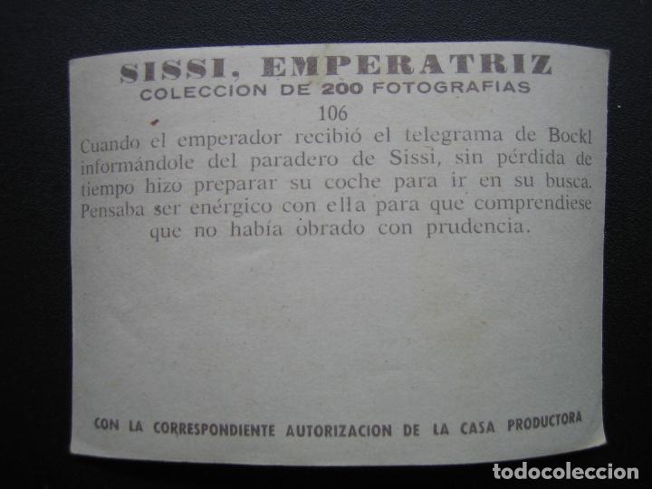 Coleccionismo cromos antiguos: Cromo Sissi Emperatriz - Foto 2