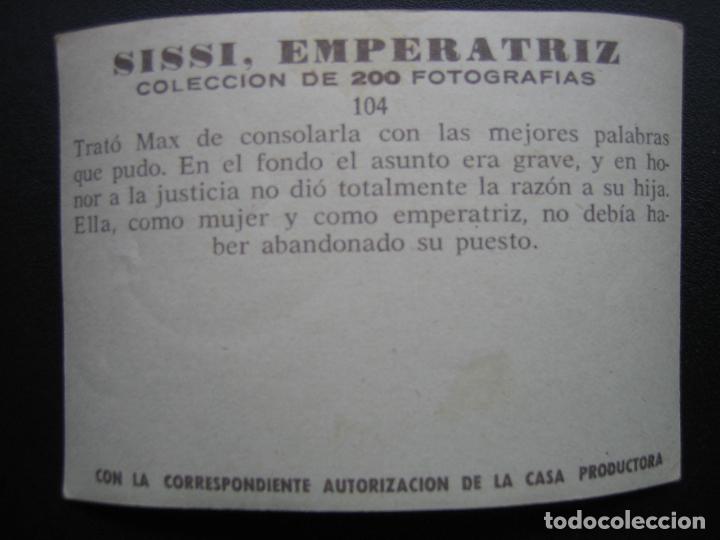 Coleccionismo cromos antiguos: Cromo Sissi Emperatriz - Foto 2