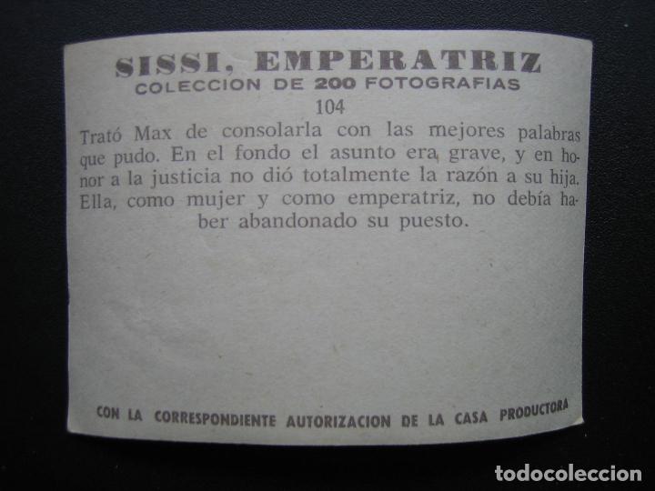 Coleccionismo cromos antiguos: Cromo Sissi Emperatriz - Foto 2