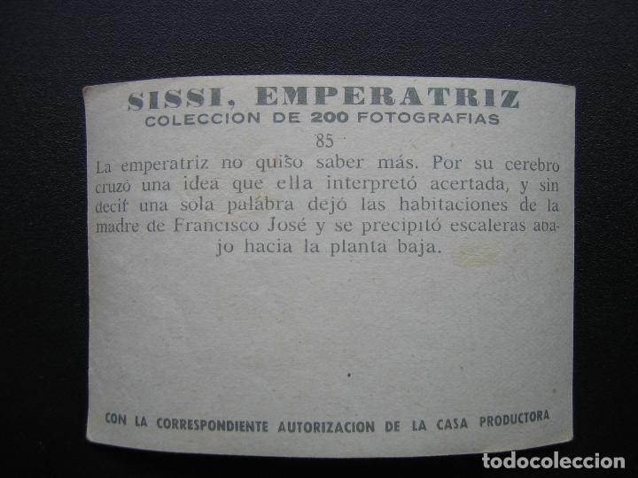 Coleccionismo cromos antiguos: Cromo Sissi Emperatriz - Foto 2