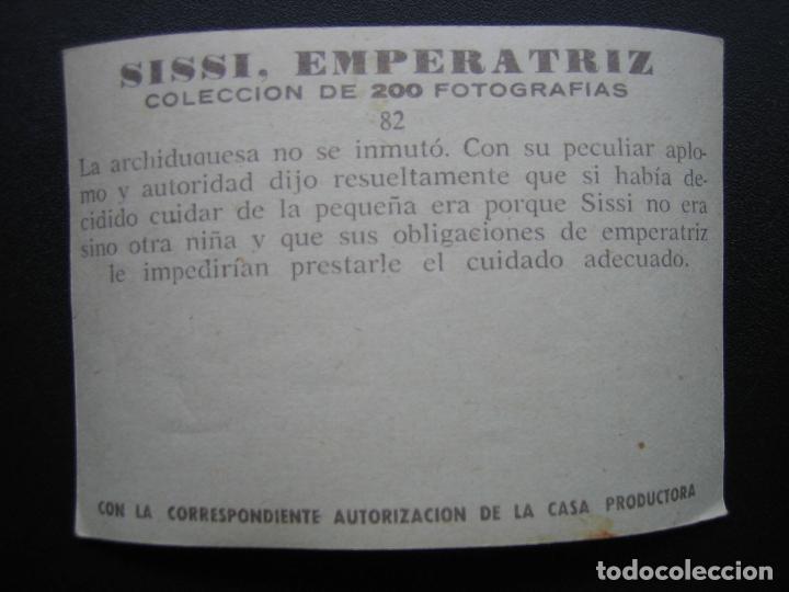 Coleccionismo cromos antiguos: Cromo Sissi Emperatriz - Foto 2