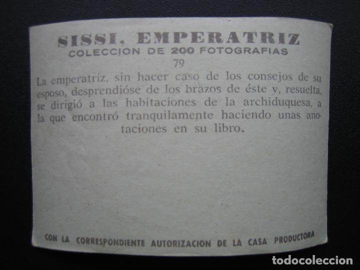 Coleccionismo cromos antiguos: Cromo Sissi Emperatriz - Foto 2