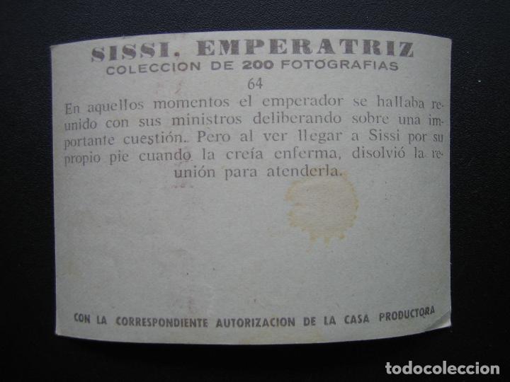 Coleccionismo cromos antiguos: Cromo Sissi Emperatriz - Foto 2