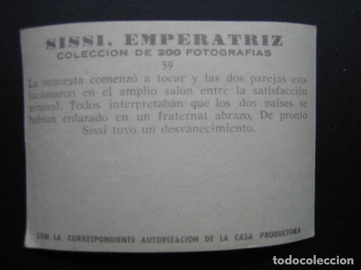 Coleccionismo cromos antiguos: Cromo Sissi Emperatriz - Foto 2