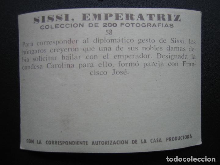Coleccionismo cromos antiguos: Cromo Sissi Emperatriz - Foto 2