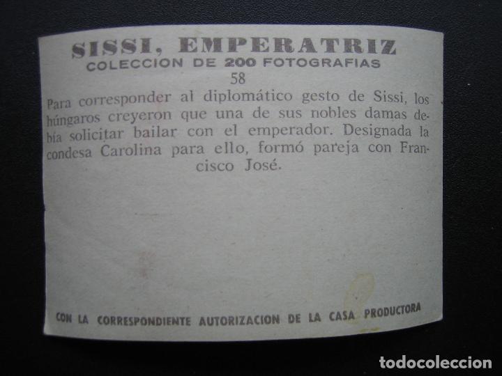 Coleccionismo cromos antiguos: Cromo Sissi Emperatriz - Foto 2