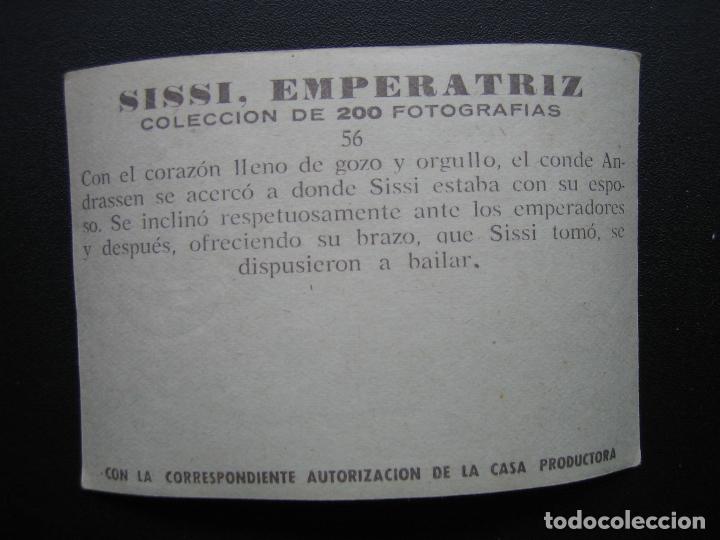 Coleccionismo cromos antiguos: Cromo Sissi Emperatriz - Foto 2