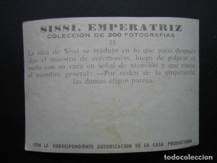 Coleccionismo cromos antiguos: Cromo Sissi Emperatriz - Foto 2