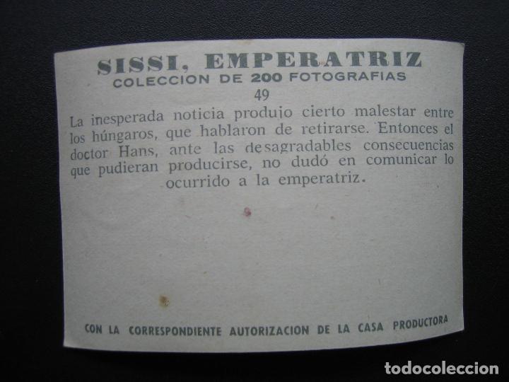 Coleccionismo cromos antiguos: Cromo Sissi Emperatriz - Foto 2